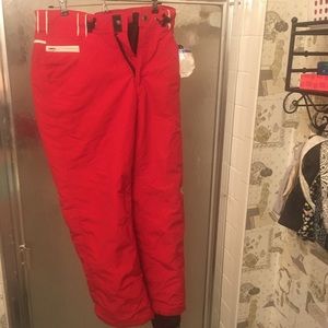 Small red roxy snow ski pants